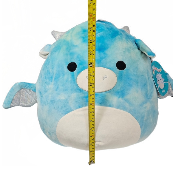 Squismallows Blue and White Dragon Keith Plush Toy - Picture 8 of 14